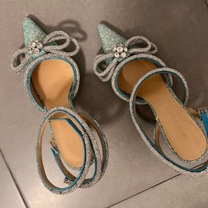 Mach & Mach blue heels Crystals